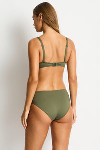 Sea Level Essentials Mid Bikini Pant - Khaki