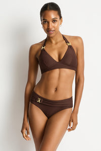 Sea Level Luminara Longline Halter Top & Pants - Cocoa