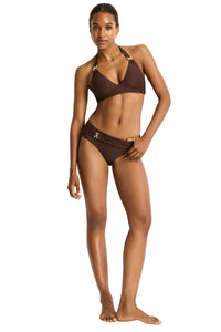 Sea Level Luminara Longline Halter Top & Pants - Cocoa