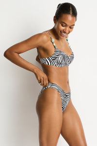 Sea Level Zebralis Balconette Bra and Pant - Black