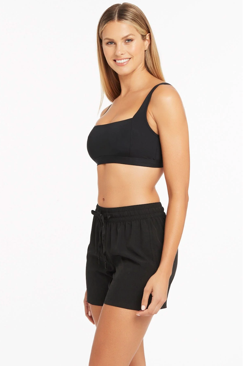 Sea Level Essentials Square Neck Bra - Black