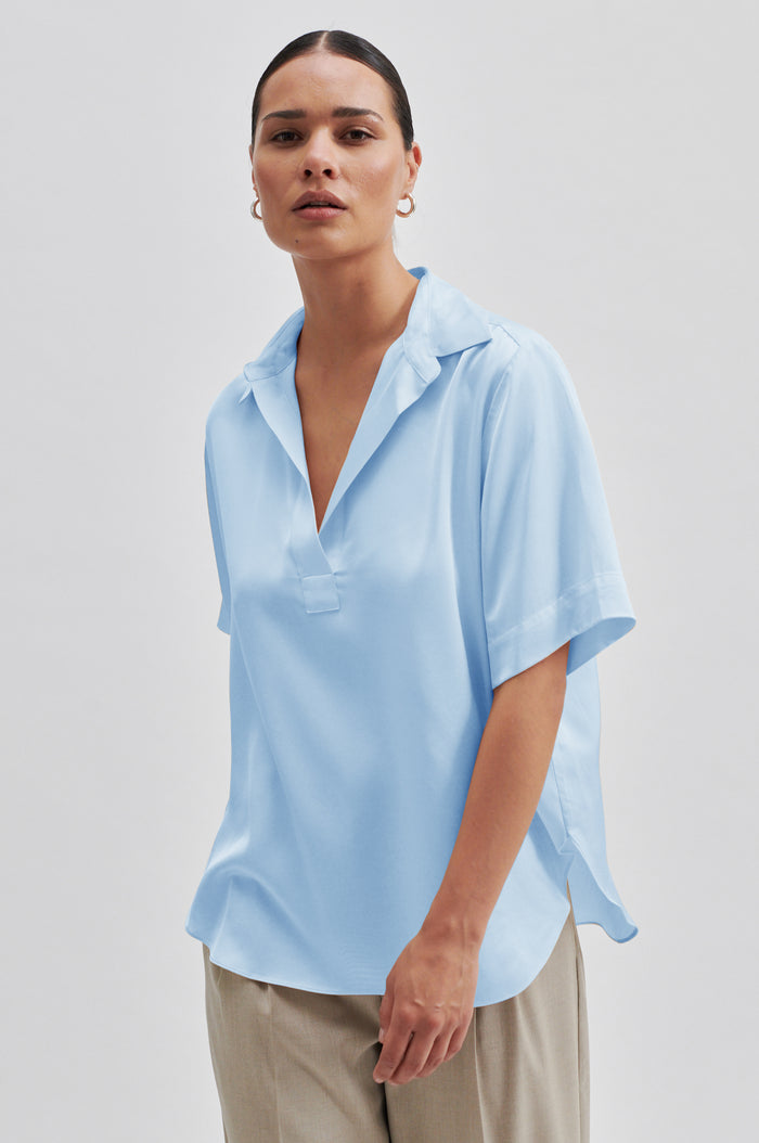 Second Female Bardi Blouse - Ice Water