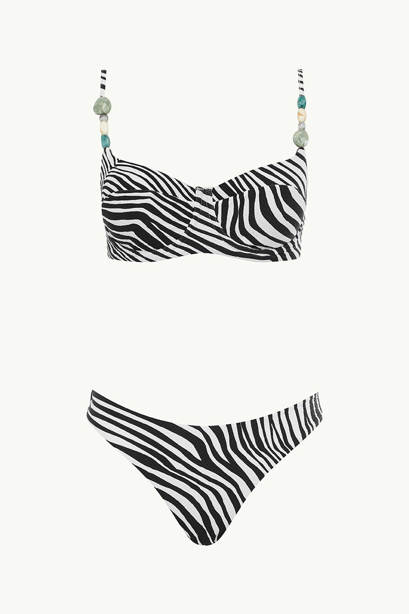 Sea Level Zebralis Balconette Bra and Pant - Black