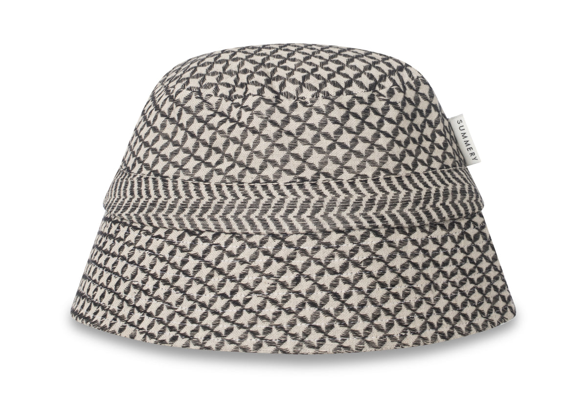 Summery Copenhagen Mio Bucket Hat - Ecru & Black