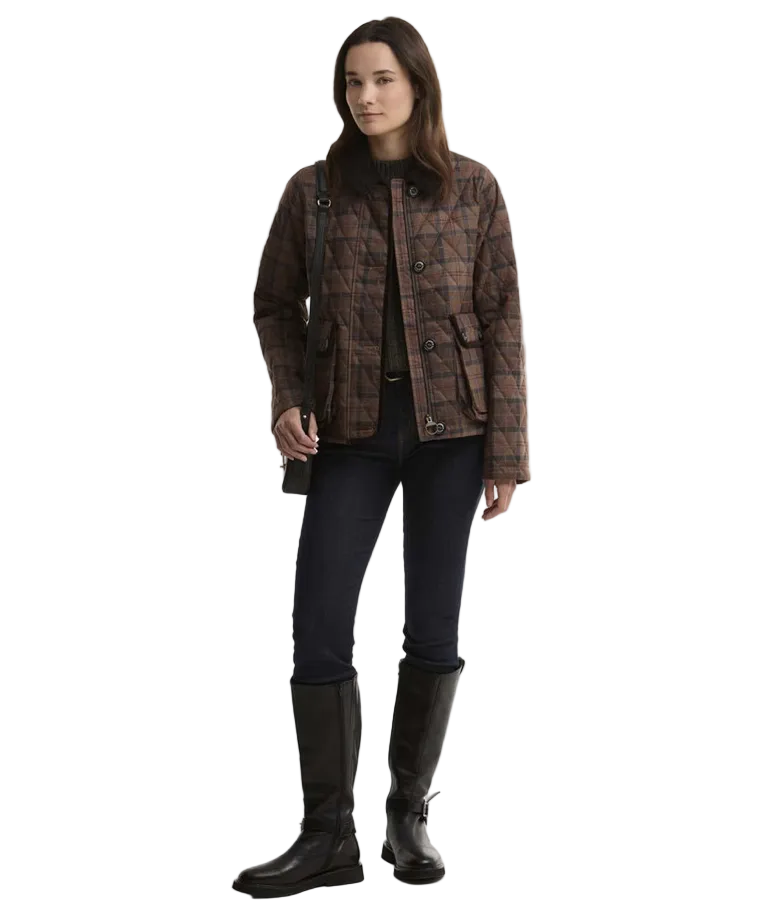 Barbour Louden Quilted Jacket - Muted Tartan