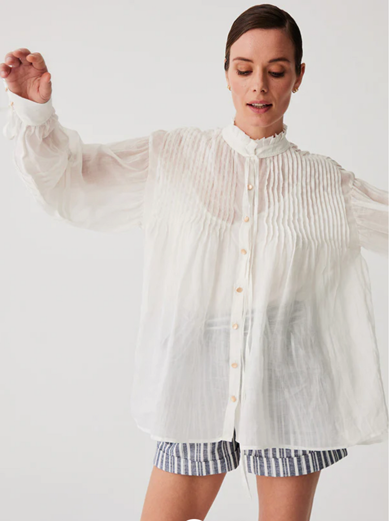 MOS THE LABEL AALIYAH BLOUSE - IVORY