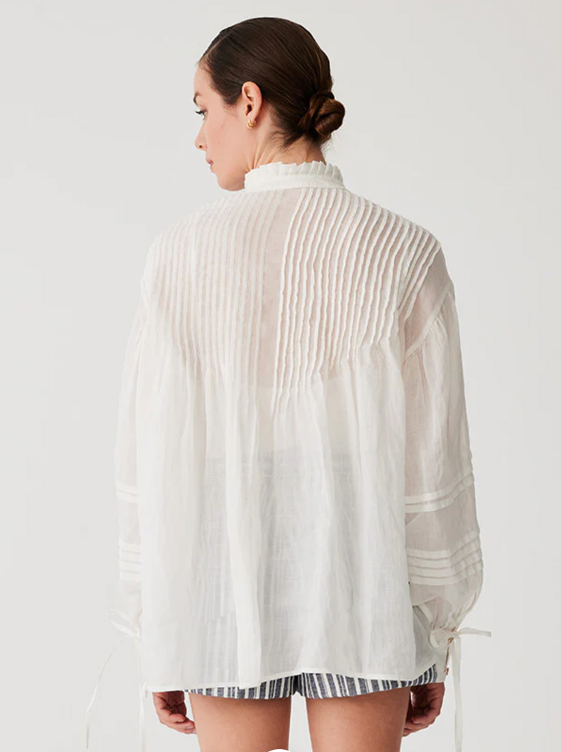 MOS THE LABEL AALIYAH BLOUSE - IVORY