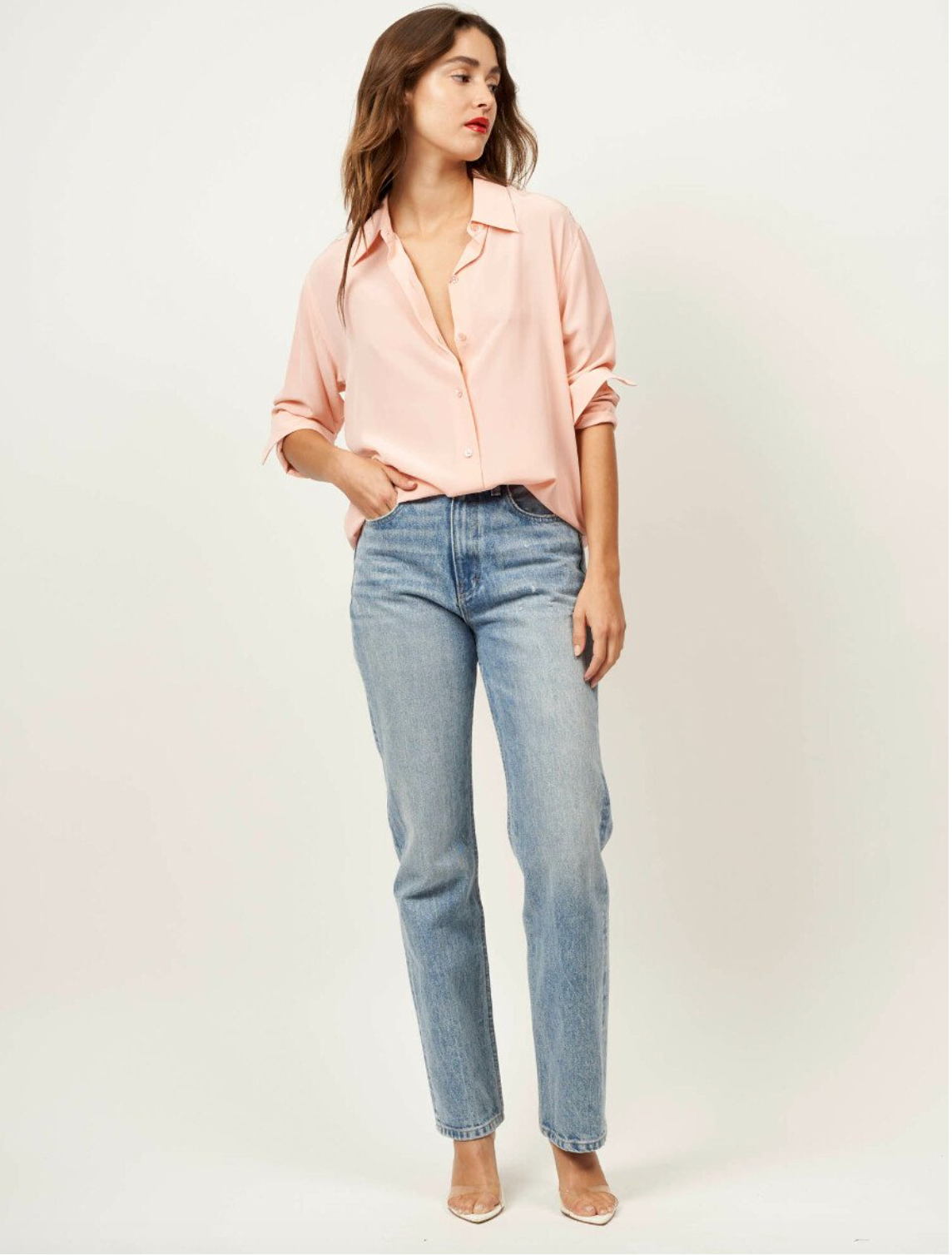 Equipment Essential Slim Signature Shirt - Blossom