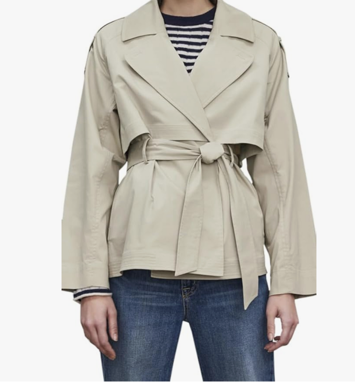 Velvet By Graham Spencer Nancy Trench Jacket Khaki