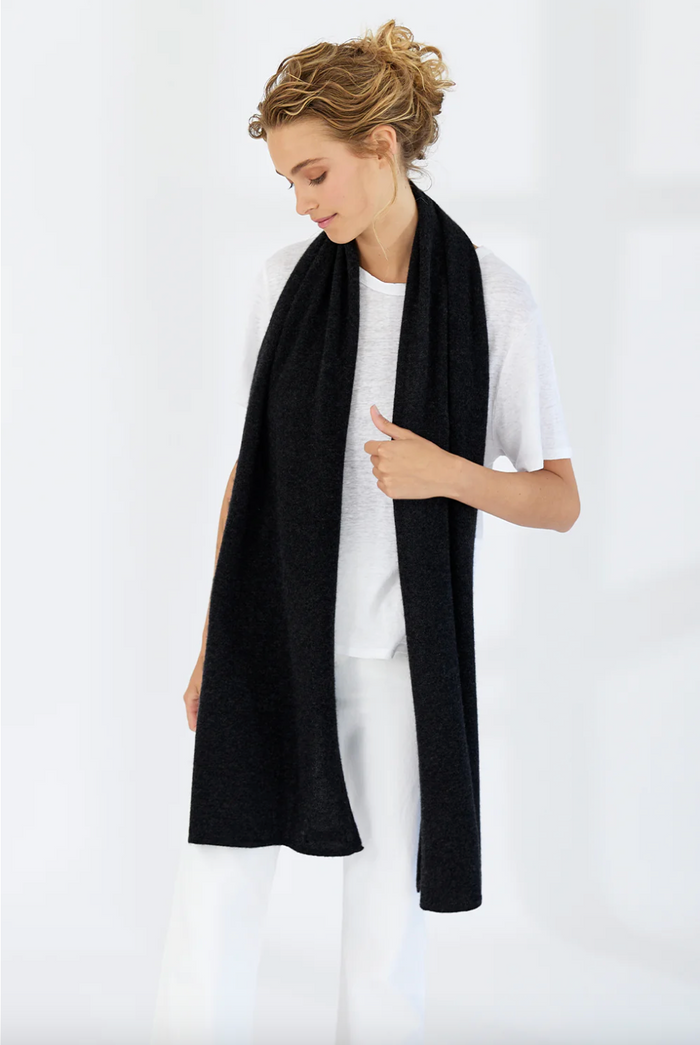 Mia Fratino Pure Cashmere Scarf - French Navy
