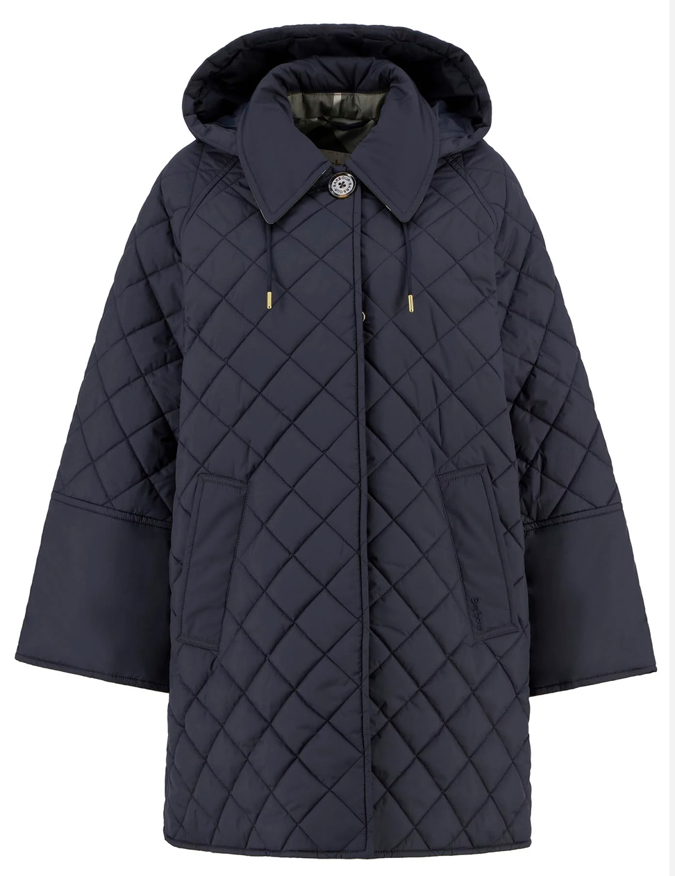 Barbour Cara Quilted Jacket - Dark Navy//Ancient Poplar