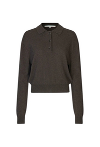 Second Female Vilena Knit Long Sleeve - Chocolate Brown