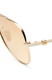 Camilla The Voyage Sunglasses - Gold/Natural Tort