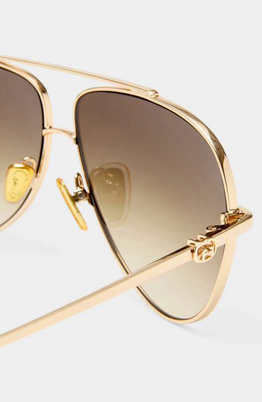 Camilla The Voyage Sunglasses - Gold/Leopard