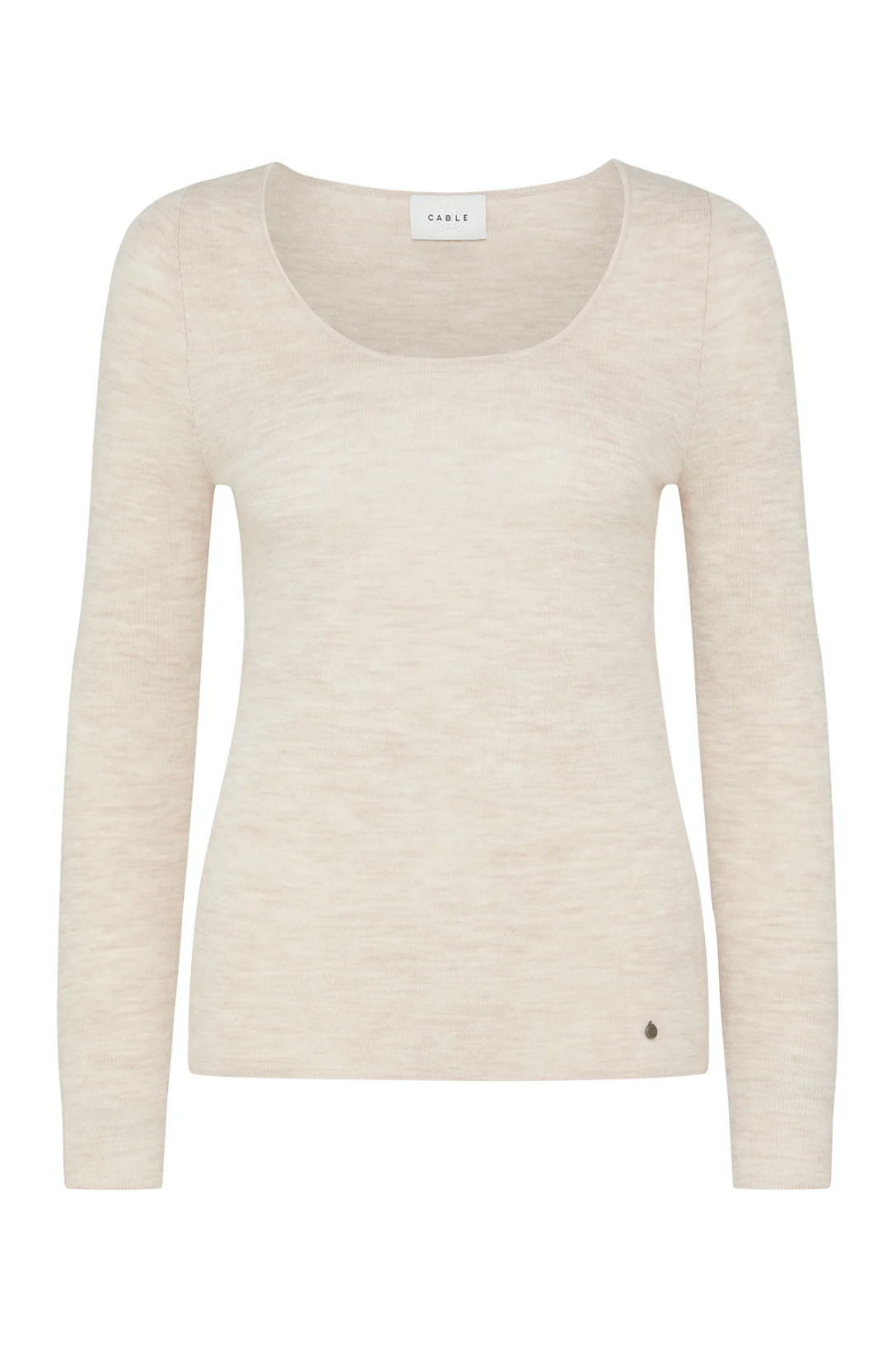 Cable Superfine Merino Scoop - Oatmeal