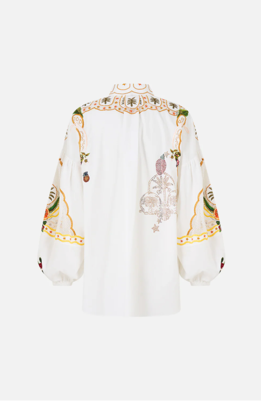 Camilla Ballon Sleeve Blouse - Va Va Vintage