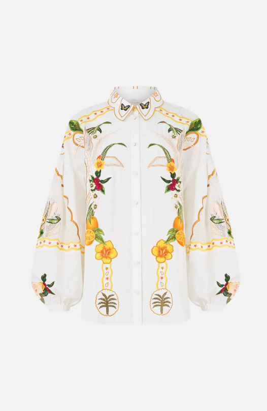 Camilla Ballon Sleeve Blouse - Va Va Vintage