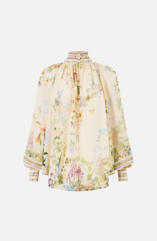 Camilla Midsummer Masterpiece Raglan Button Up Shirt