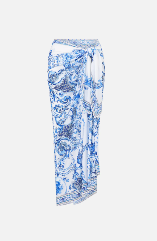 Camilla Multi Wear Long Sarong - Ceramic Panoramic