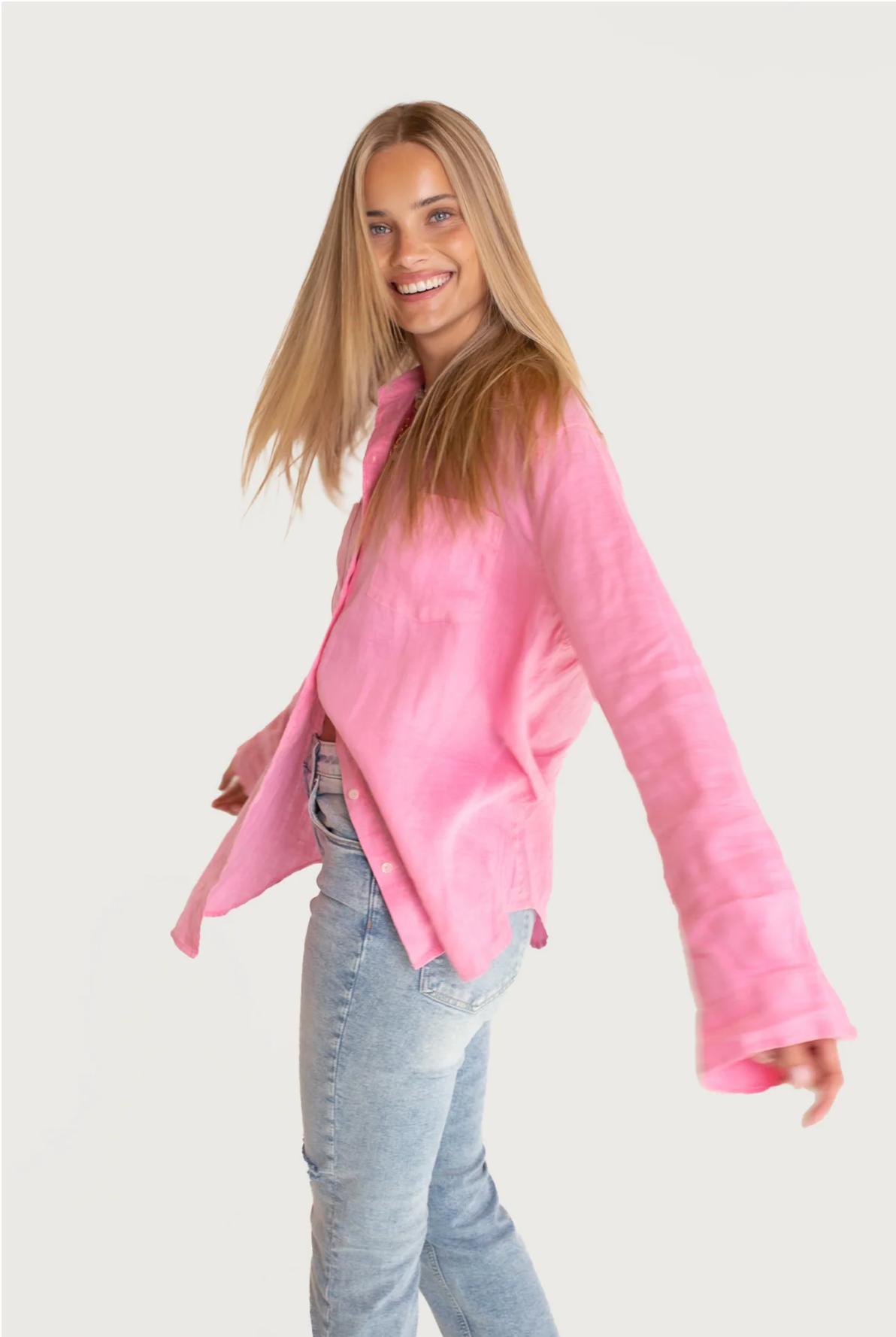 Hut Lift My Mood Shirt – Pink