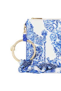 Camilla Ring Scarf Clutch - Ceramic Panoramic