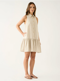 Esmaee Olivia Mini Dress - Natural