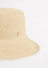 Seafolly Packable Raffia Bucket Hat - Natural