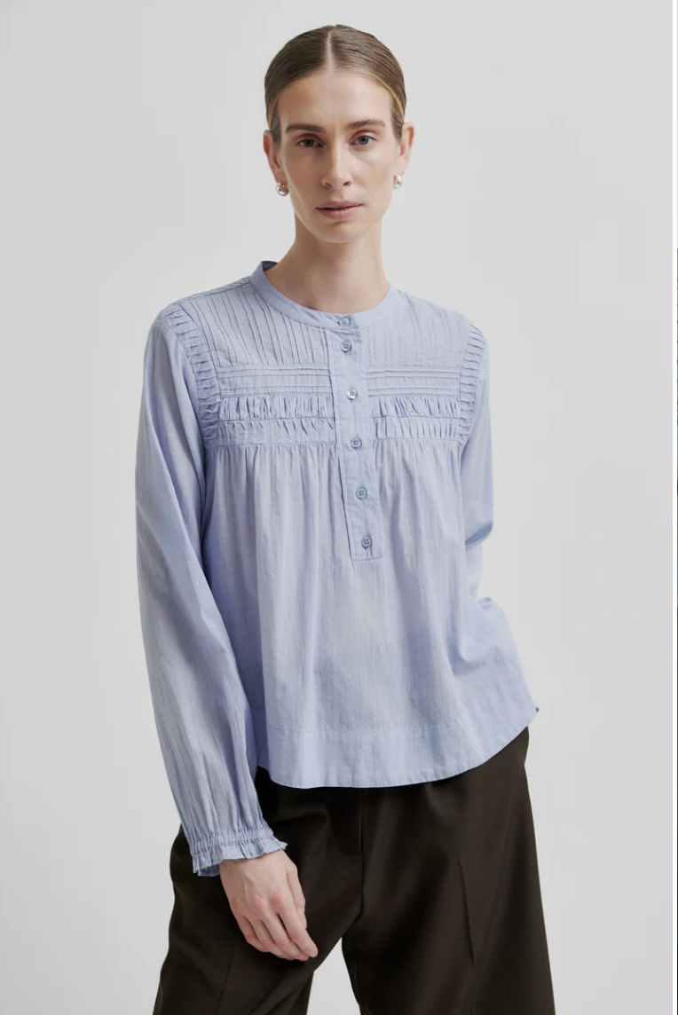 Second Female Maise Blouse - Brunnera Blue