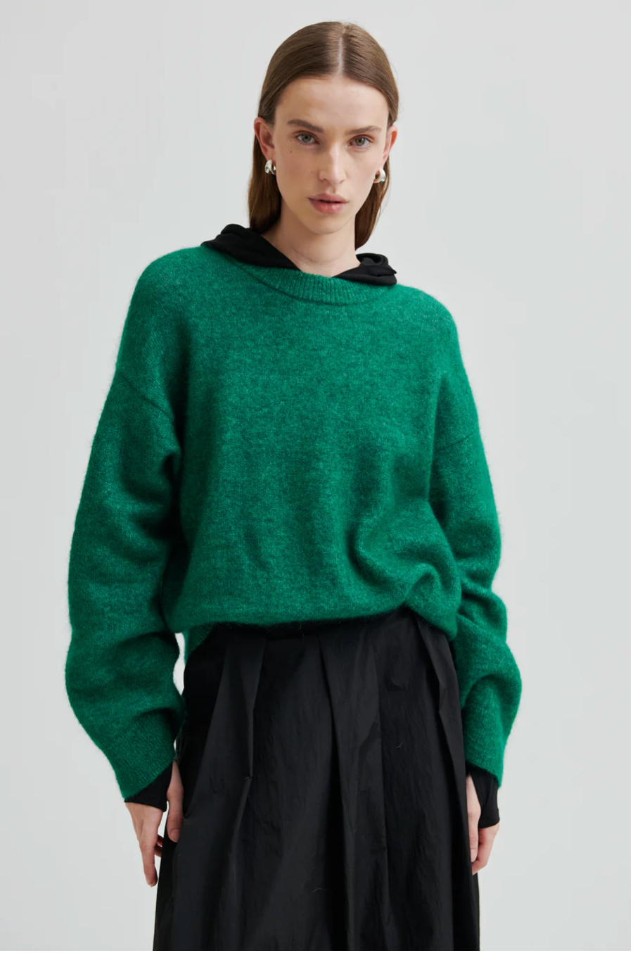 Second Female Brook Knit Drop Sholder O Neck - Lush Meadow