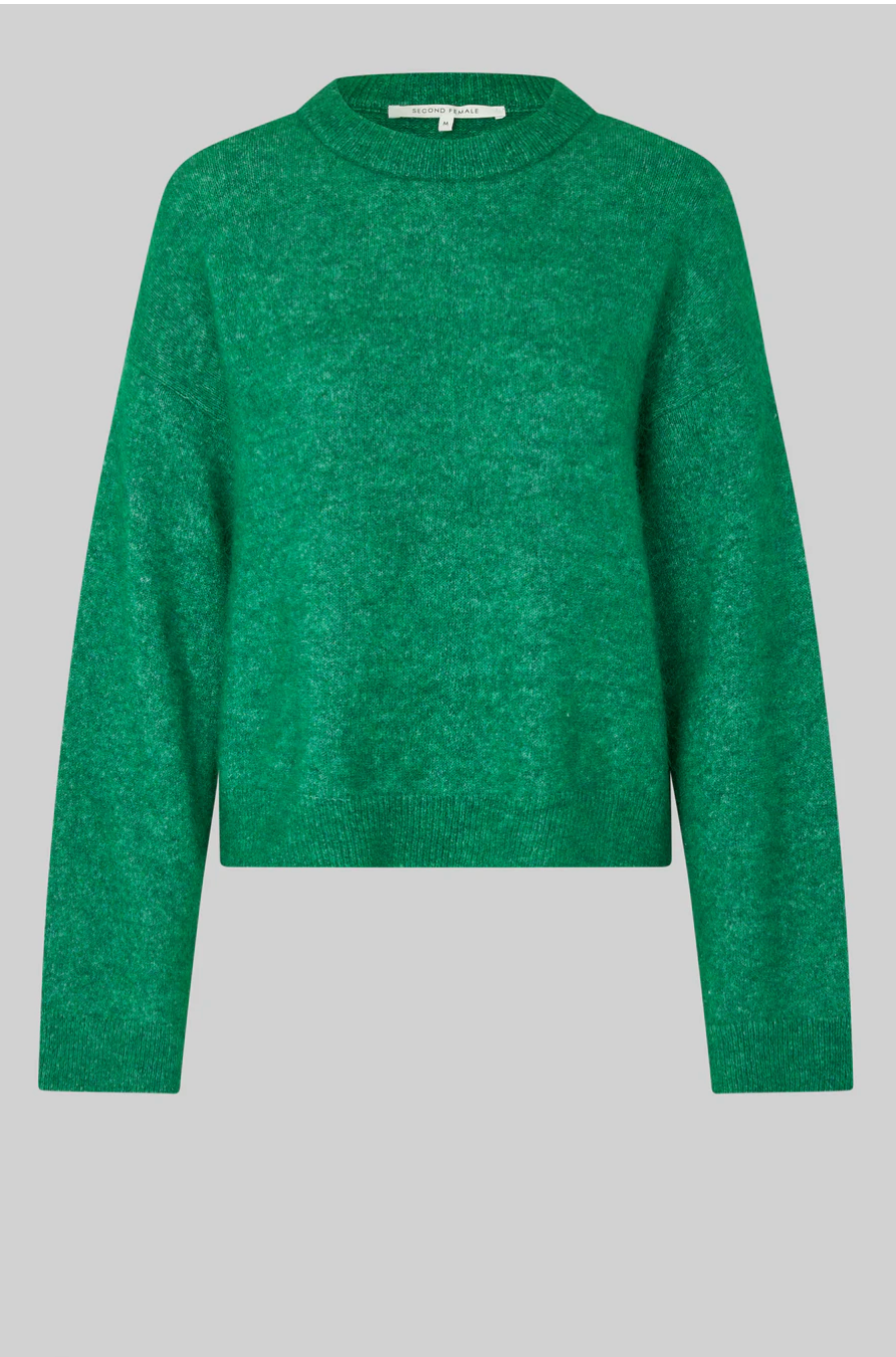 Second Female Brook Knit Drop Sholder O Neck - Lush Meadow