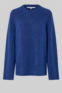 Second Female Brookline Knit Raglan O Neck - Mazarine Blue