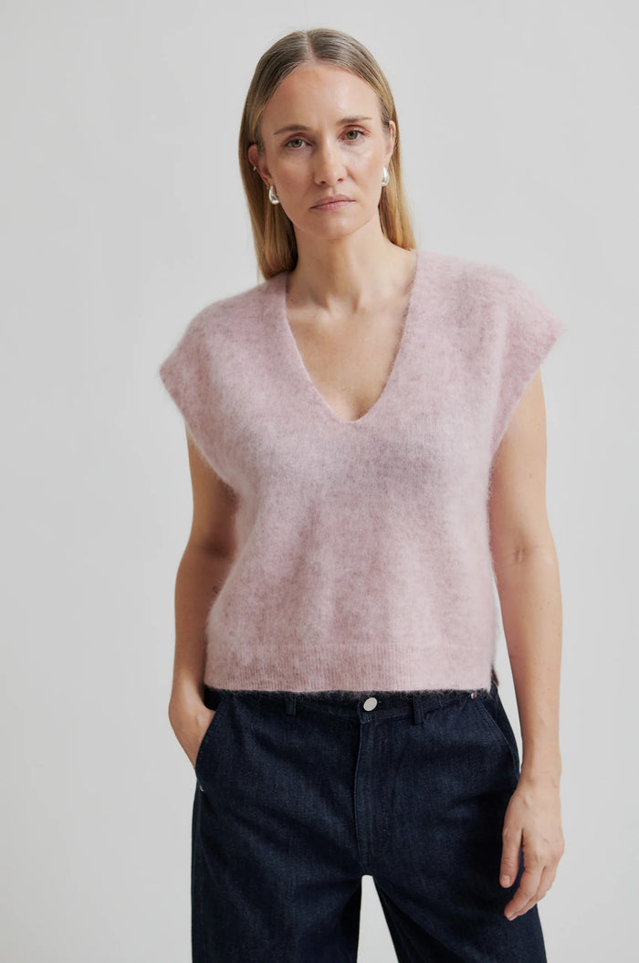 Second Female Camyrn Knit Vest - Sepia Rose