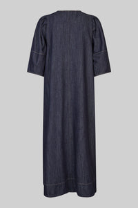 Second Female Dera Denim Tunic Dress - Dark Blue