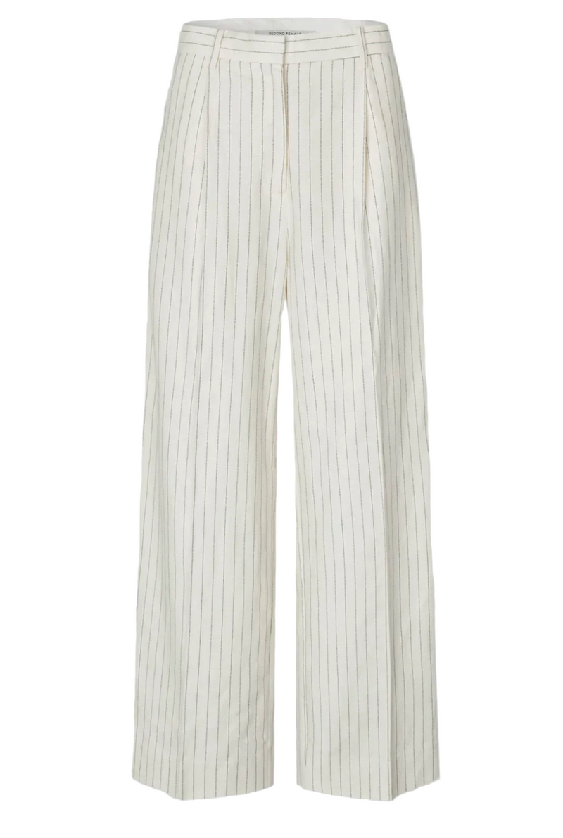 Second Female Linostri Trousers - White Alyssum