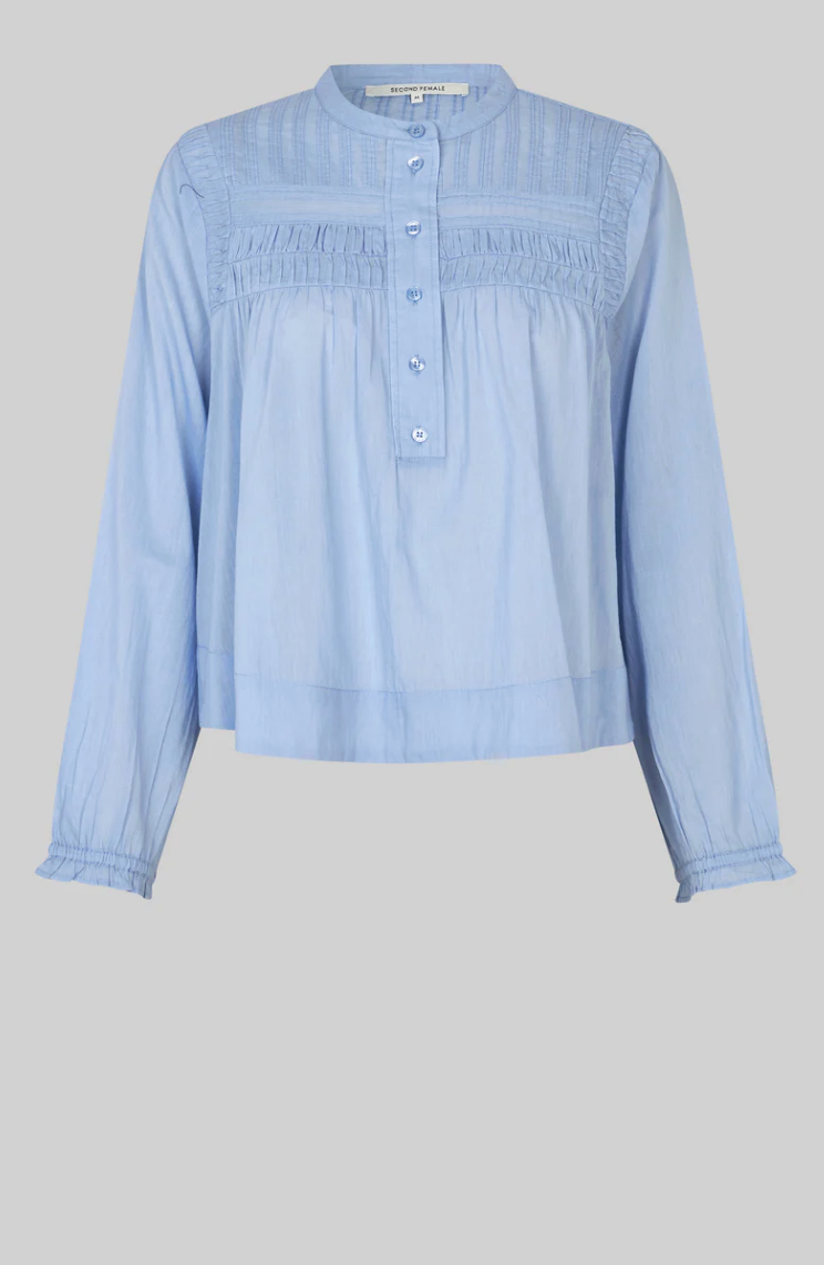 Second Female Maise Blouse - Brunnera Blue