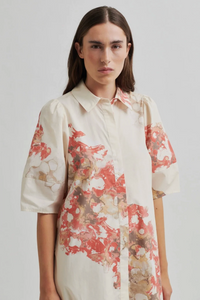 Second Female Simione Shirt Dress - Spiced Coral