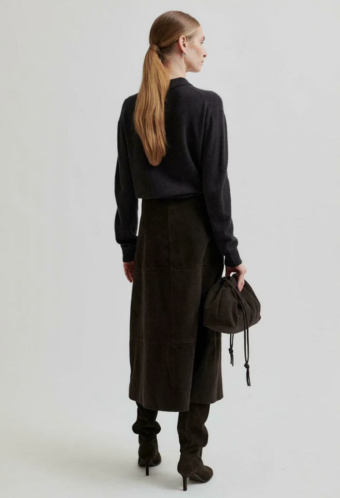 Second Female Vilena Knit Long Sleeve - Chocolate Brown