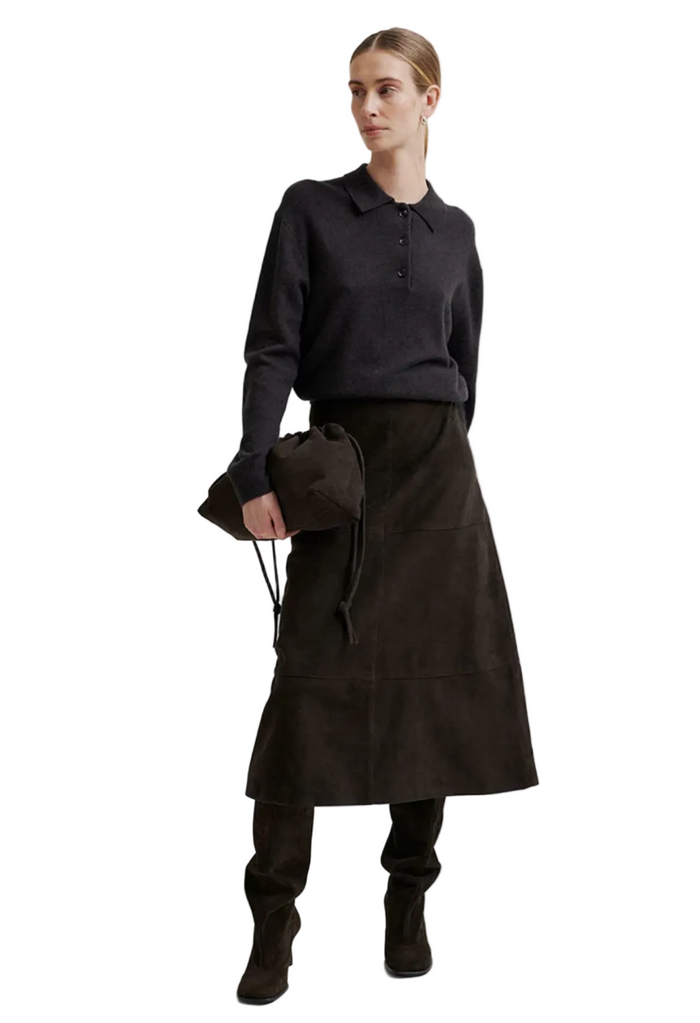 Second Female Vilena Knit Long Sleeve - Chocolate Brown