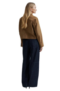 Second Female Noomi Suede Jacket - Silver Mink