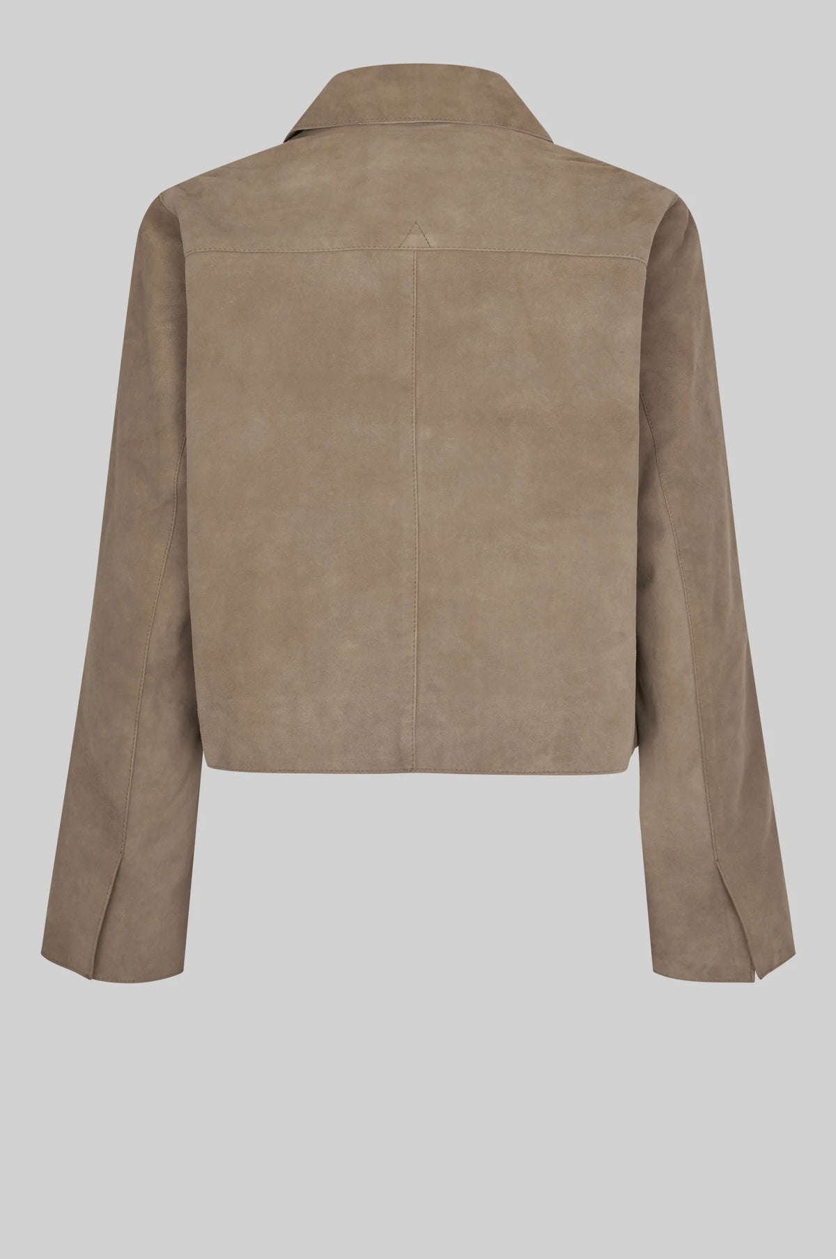 Second Female Noomi Suede Jacket - Silver Mink
