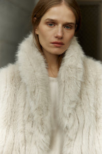 Sofia Irina Giselle Cropped Coat – Cream