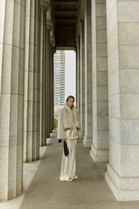 Sofia Irina Giselle Cropped Coat – Cream