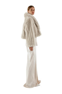 Sofia Irina Giselle Cropped Coat – Cream