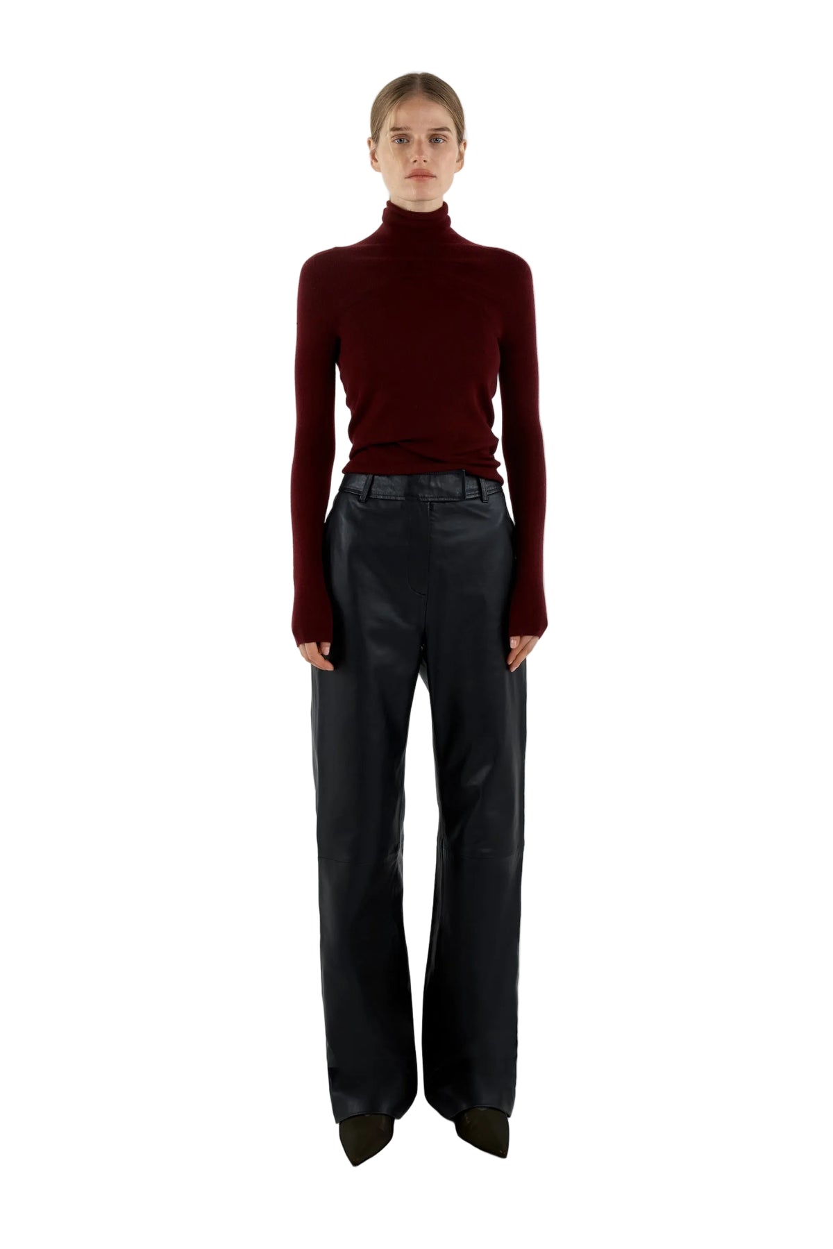 Sofia Irina Isla  Wool Top – Wine