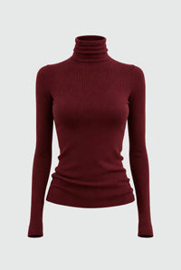 Sofia Irina Isla  Wool Top – Wine