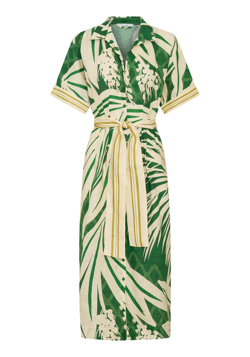 Morrison Sorrento Linen Shirt Dress - Print