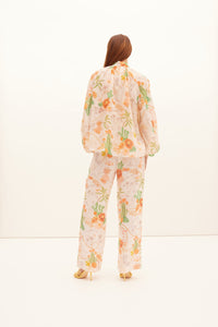 Kate Ford Tacana Tie Buttoned Blouse