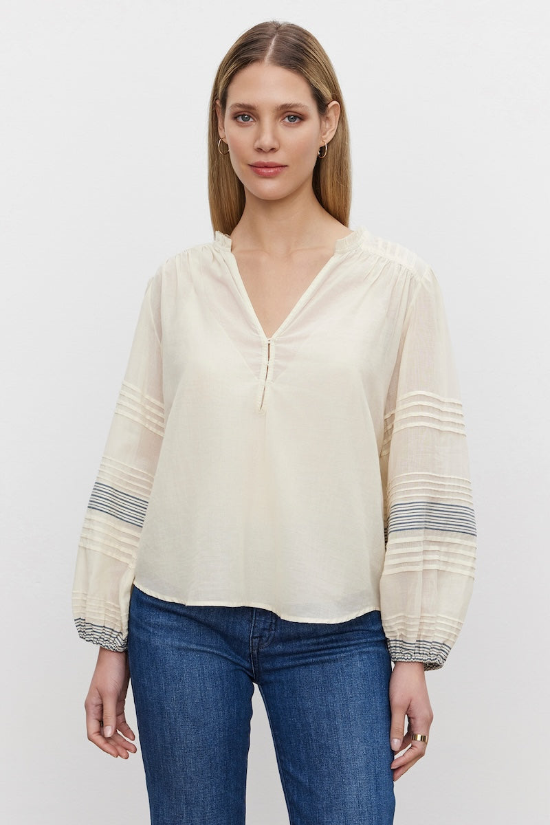 Velvet By Graham & Spencer Matilda Top - Cream