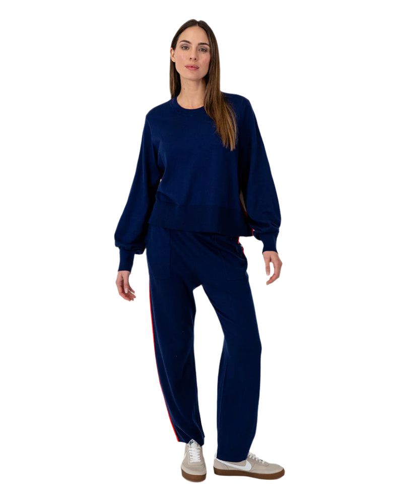 Arlington Milne Blake Lounge Pant Speed Stripe - Navy