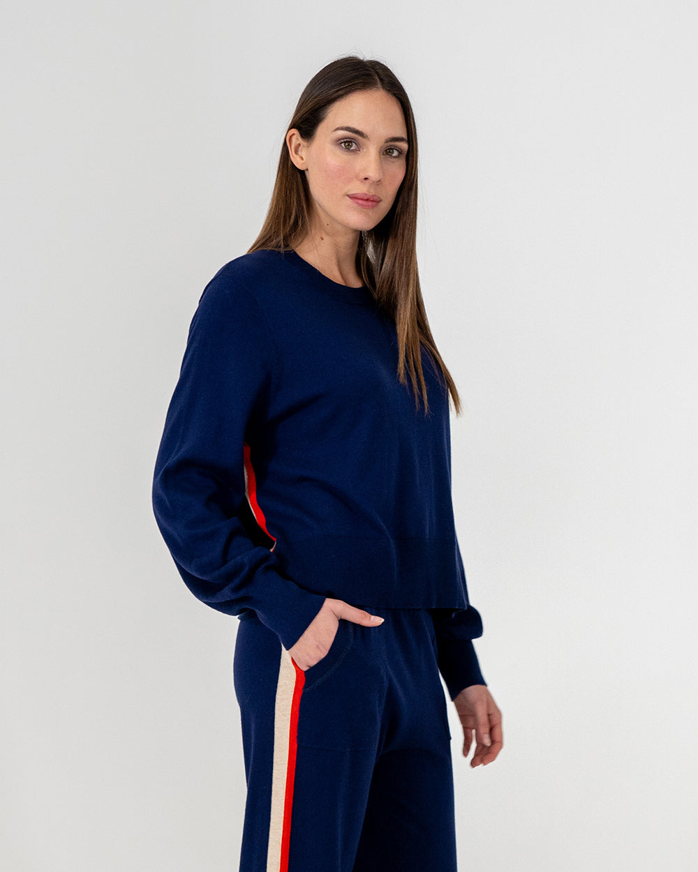 Arlington Milne Blake Lounge Pant Speed Stripe - Navy